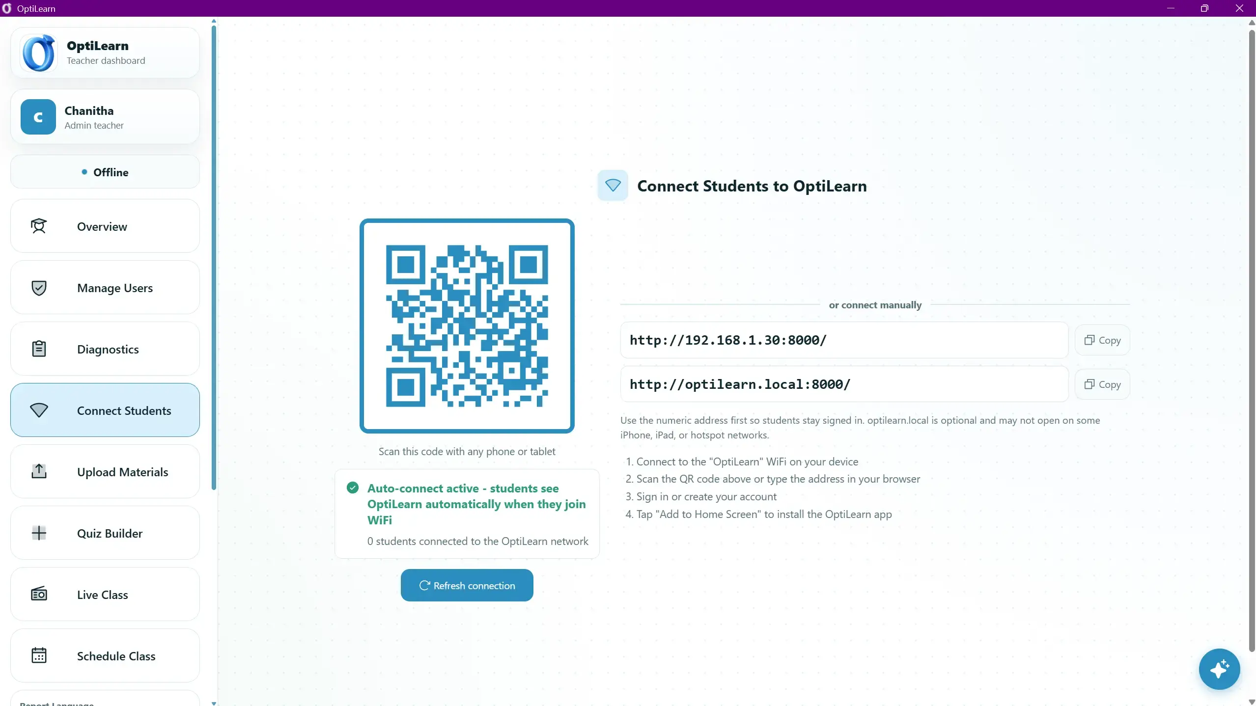 Teacher Connect Students